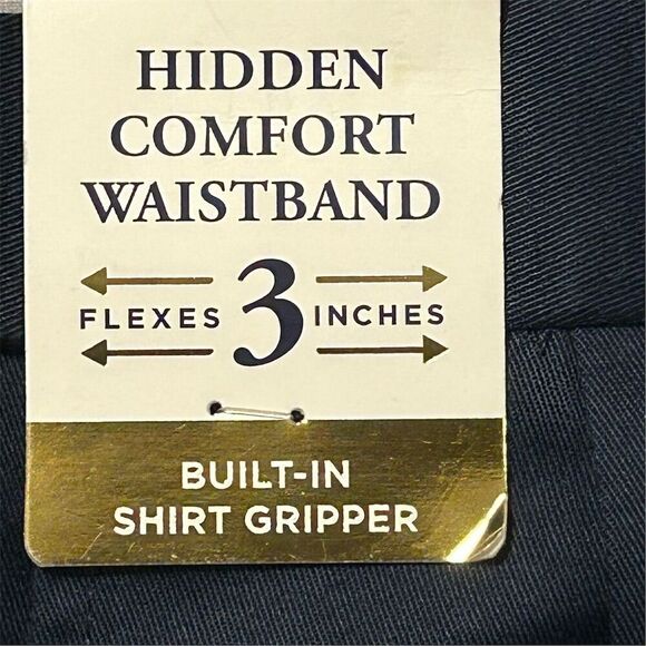 Haggar Men's Iron Free Khaki Pants Blue Size 36x29 Classic Fit - Picture 14 of 15